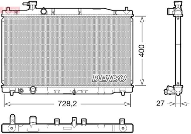 Радиатор основной DRM40050 DENSO