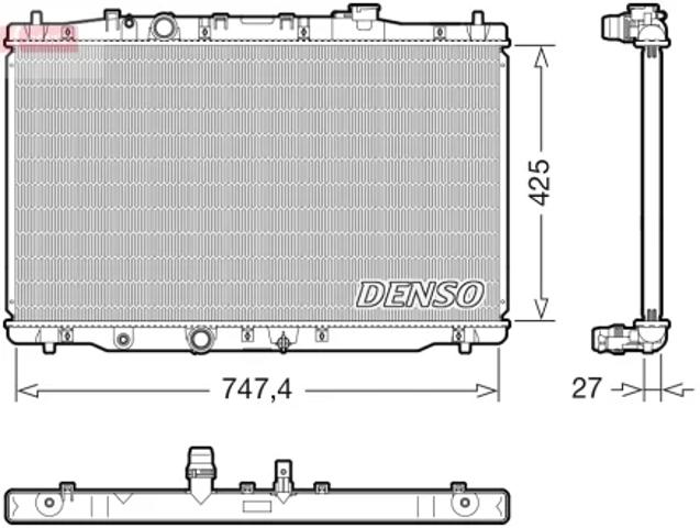 Радиатор основной DRM40054 DENSO