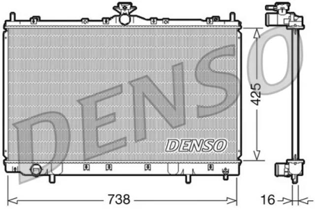 Радиатор водяной DRM45012 DENSO