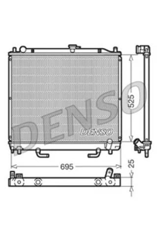 Радиатор системы охлаждения двигателя DRM45015 DENSO