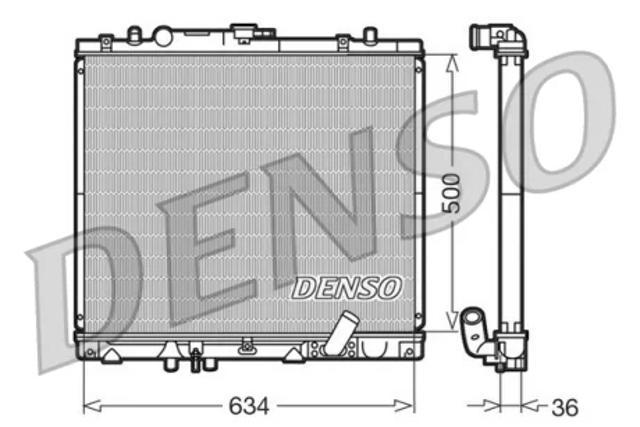 Радиатор охлаждения DRM45020 DENSO