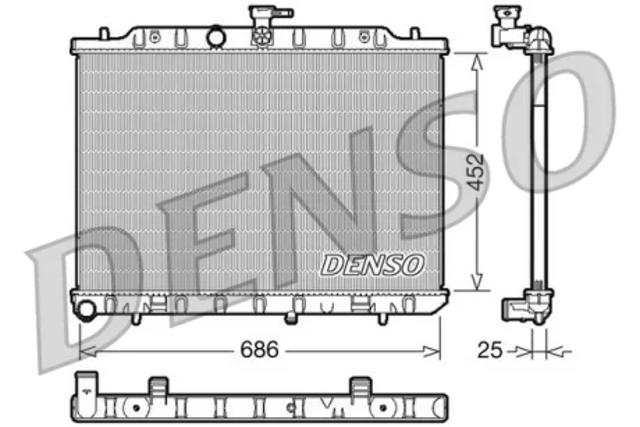 Радиатор водяной DRM46007 DENSO