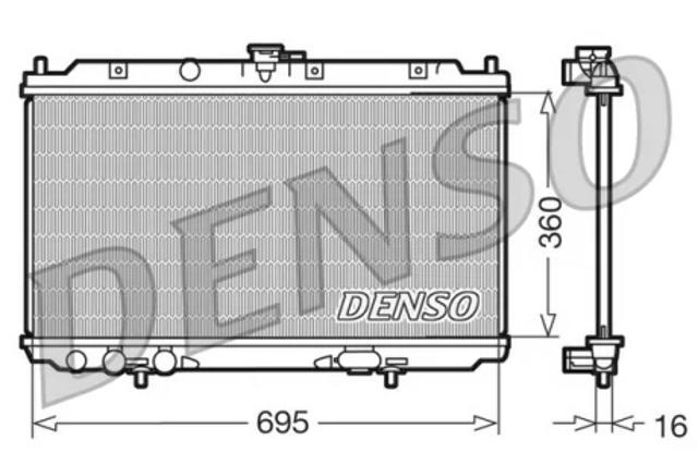DENSO DRM46012 Радиатор в наличии Черкассы