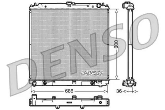 DRM46032 DENSO Радиатор охлаждения двигателя купить в Винница