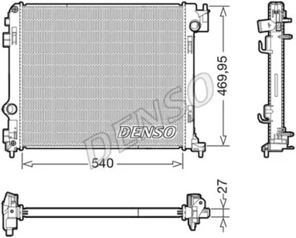 Радиатор водяной DRM46065 DENSO
