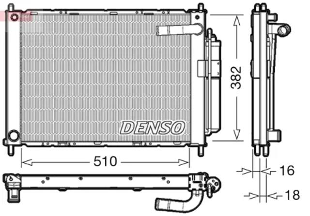 Радиатор охлаждения DRM46101 DENSO