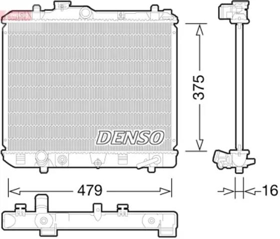 Радиатор водяной DRM47028 DENSO