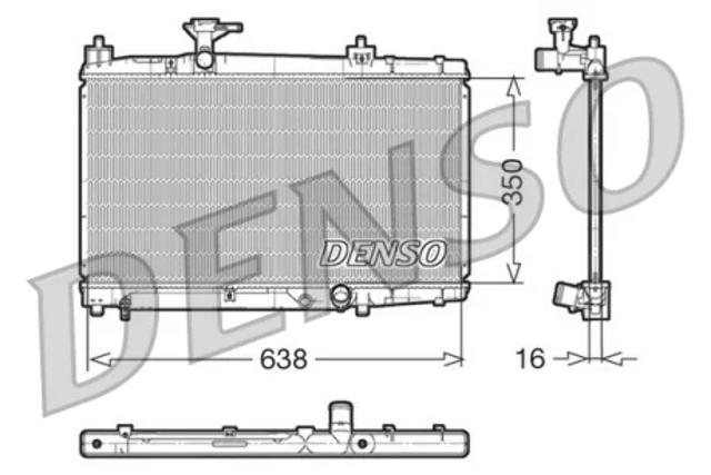 Радиатор основной DRM50007 DENSO
