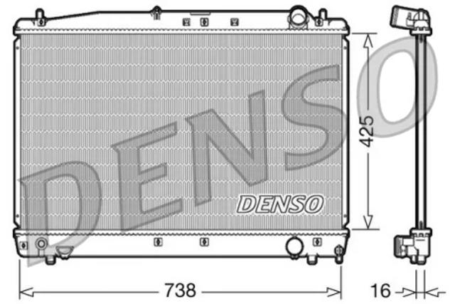 Радиатор водяной DRM50033 DENSO