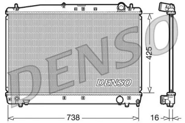 DRM50033 DENSO Радиатор охлаждения двигателя купить в Львов