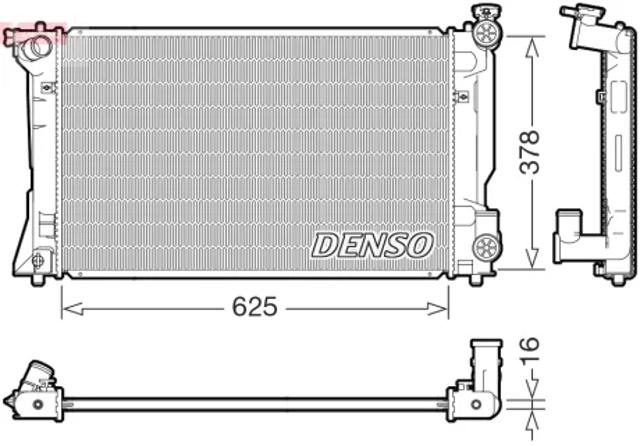 Радиатор водяной DRM50118 DENSO