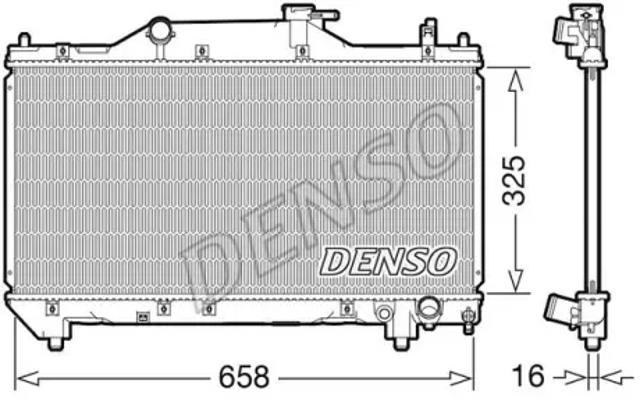 Радиатор охлаждения двигателя DRM50131 DENSO