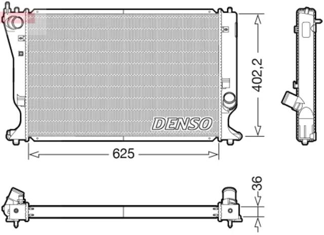 Радиатор основной DRM50132 DENSO
