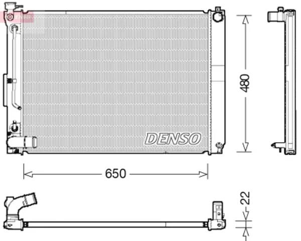 DRM51012 DENSO Радиатор охлаждения двигателя купить в Тернополь
