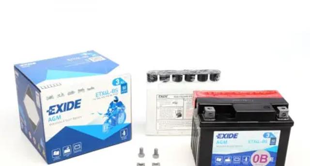 Аккумулятор автомобильный ETX4LBS EXIDE