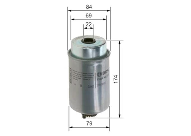 Фильтр тонкой очистки топлива F026402271 BOSCH