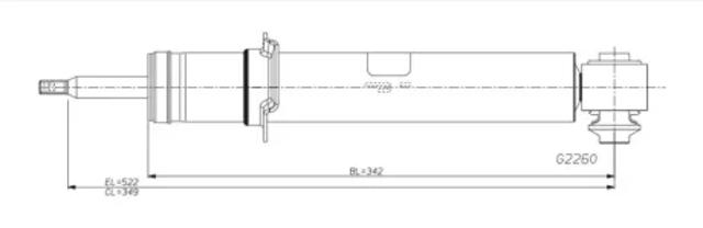 Стойка амортизатора задняя G2260 MONROE