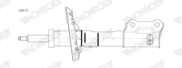 Амортизатор подвески передний левый G8675 MONROE