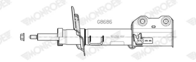 Амортизаторная стойка передняя правая G8686 MONROE