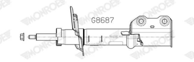 Стойка передняя левая G8687 MONROE