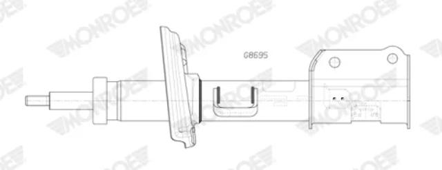 Амортизатор передней подвески правый G8695 MONROE