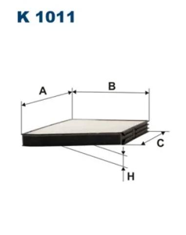Фильтр воздушный отопителя K1011 FILTRON