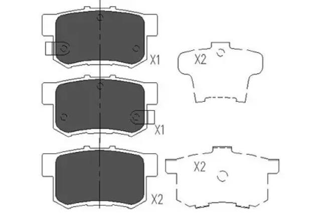 KAVO PARTS KBP2009 Колодки тормозные задние дисковые в наличии Днепр