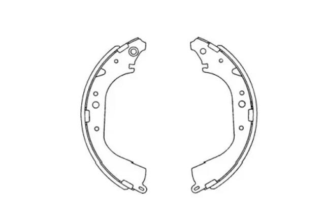 Задние барабанные колодки KBS9901 KAVO PARTS