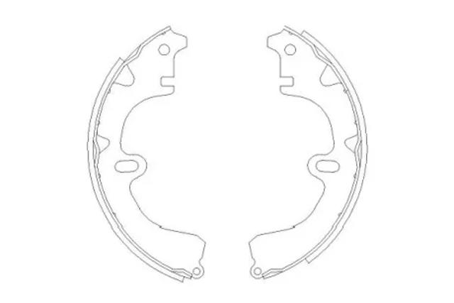 Задние барабанные колодки KBS9918 KAVO PARTS