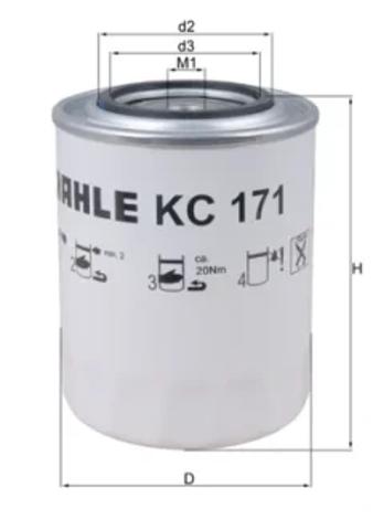 Фильтр-отстойник топлива грубой очистки KC171 MAHLE