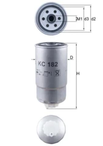 Фильтр топливный KC182 MAHLE