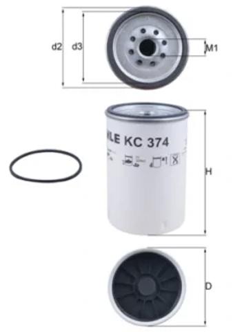KC374D Фильтр топливный купить Черкассы