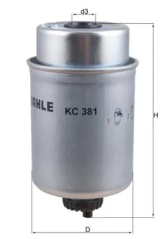 Фильтр-отстойник топлива грубой очистки KC381 MAHLE