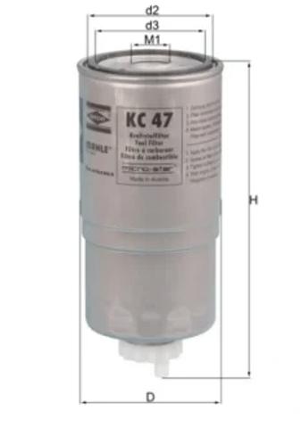 Топливный фильтр KC47 MAHLE