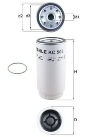 Фильтр-отстойник топлива грубой очистки KC505D MAHLE