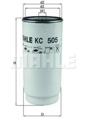 MAHLE KC505D Фильтр топливный в наличии Сумы