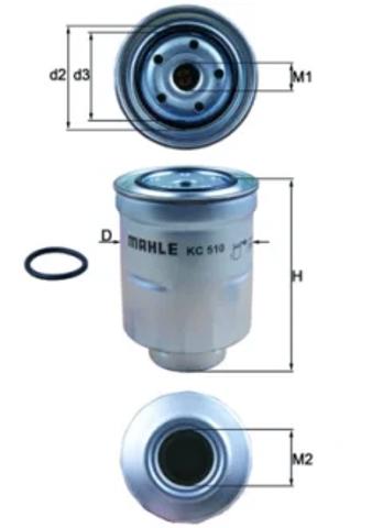 MAHLE KC510D Топливный фильтр в наличии Ровно