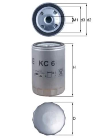 Фильтр топлива KC6 MAHLE