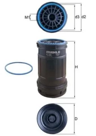 Фильтр тонкой очистки топлива KC699D MAHLE