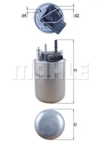MAHLE KL1048 Фильтр топливный в наличии Киев