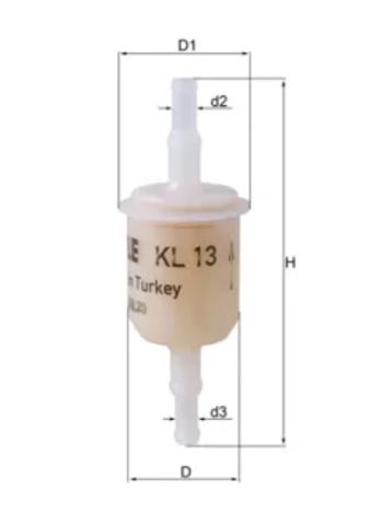 Топливный фильтр KL13 MAHLE