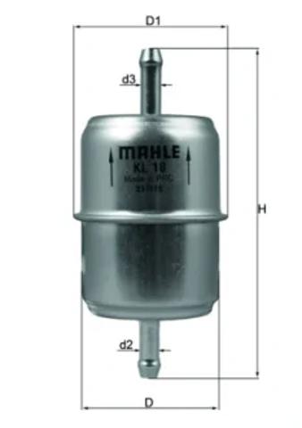 Фильтр тонкой очистки топлива KL18OF MAHLE