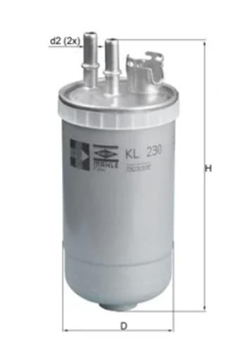 Топливный фильтр KL230 MAHLE