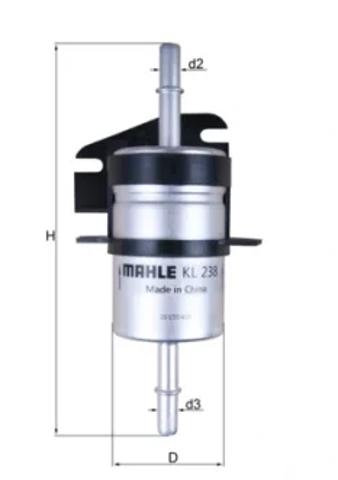 Фильтр тонкой очистки топлива KL238 MAHLE