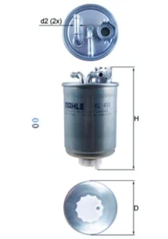 Фильтр-отстойник топлива грубой очистки KL410D MAHLE