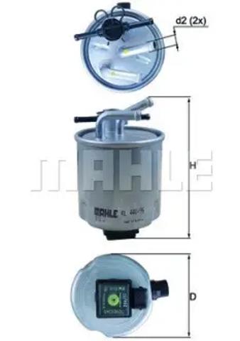 Фильтр тонкой очистки топлива KL44036 MAHLE