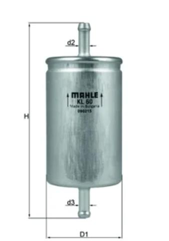Фильтр топливный KL60 MAHLE