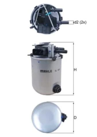 Фильтр топливный KL909 MAHLE