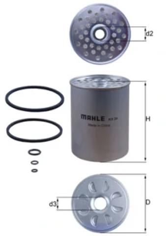 Фильтр тонкой очистки топлива KX24D MAHLE