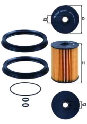 Топливный фильтр KX504D MAHLE